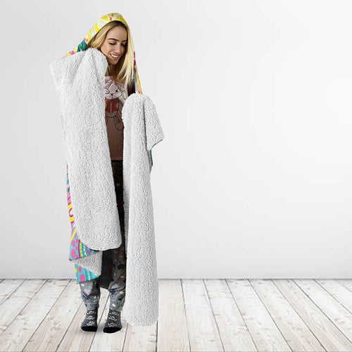 Australia Indigenous NAIDOC Week With Cockatoos Hooded Blanket