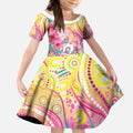 Australia Indigenous NAIDOC Week With Cockatoos Kid Short Sleeve Dress