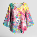Australia Indigenous NAIDOC Week With Cockatoos Kimono Sleeve Blouse
