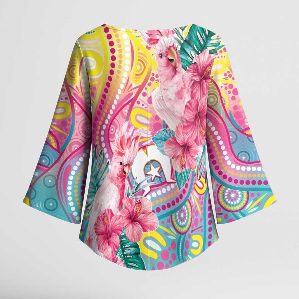 Australia Indigenous NAIDOC Week With Cockatoos Kimono Sleeve Blouse