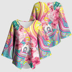 Australia Indigenous NAIDOC Week With Cockatoos Kimono Sleeve Blouse