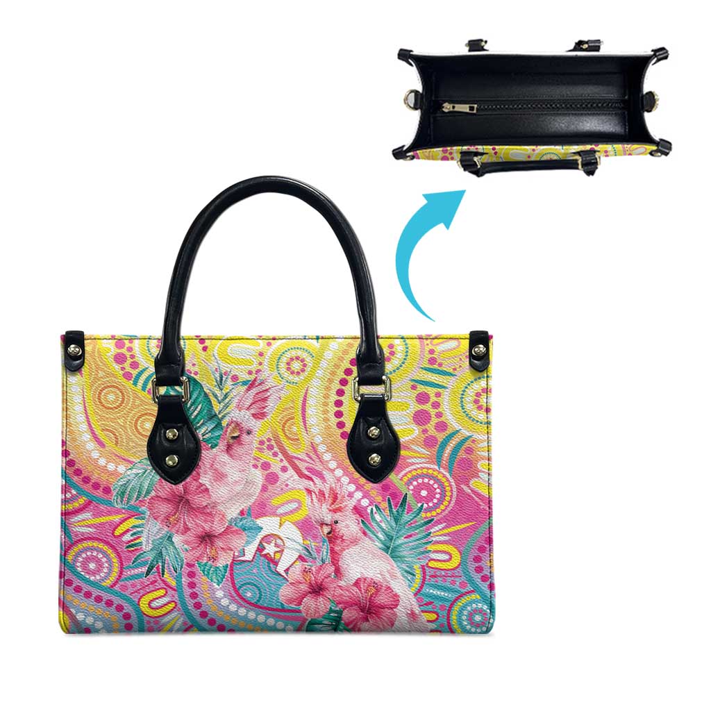 Australia Indigenous NAIDOC Week With Cockatoos Leather Bag