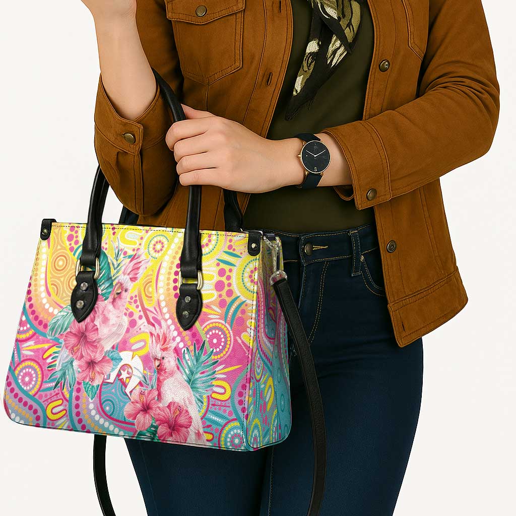 Australia Indigenous NAIDOC Week With Cockatoos Leather Bag