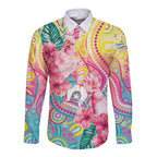 Australia Indigenous NAIDOC Week With Cockatoos Long Sleeve Button Shirt