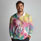 Australia Indigenous NAIDOC Week With Cockatoos Long Sleeve Polo Shirt