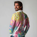 Australia Indigenous NAIDOC Week With Cockatoos Long Sleeve Polo Shirt