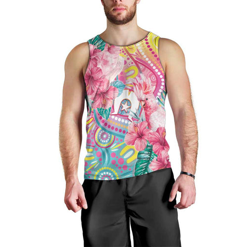 Australia Indigenous NAIDOC Week With Cockatoos Men Tank Top