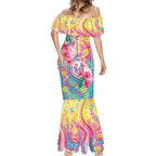 Australia Indigenous NAIDOC Week With Cockatoos Mermaid Dress