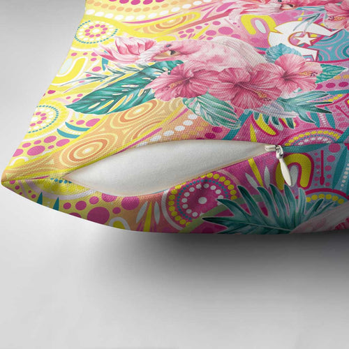 Australia Indigenous NAIDOC Week With Cockatoos Pillow Cover
