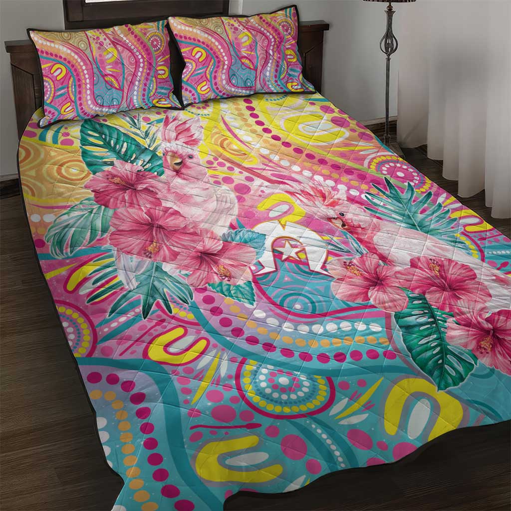 Australia Indigenous NAIDOC Week With Cockatoos Quilt Bed Set