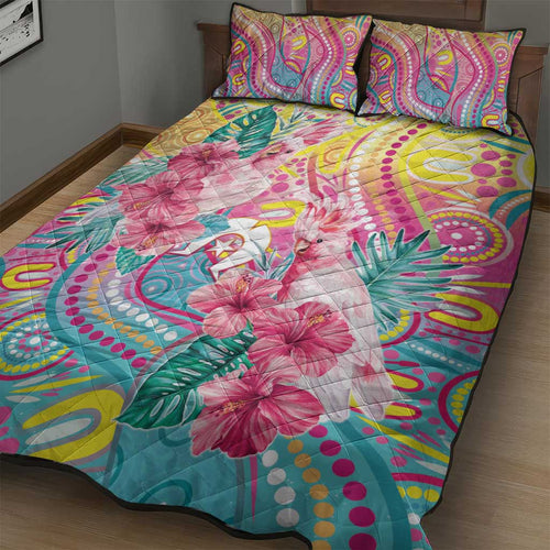 Australia Indigenous NAIDOC Week With Cockatoos Quilt Bed Set