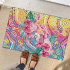 Australia Indigenous NAIDOC Week With Cockatoos Rubber Doormat
