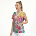 Australia Indigenous NAIDOC Week With Cockatoos Scrub Top