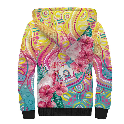 Australia Indigenous NAIDOC Week With Cockatoos Sherpa Hoodie
