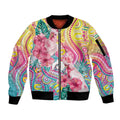 Australia Indigenous NAIDOC Week With Cockatoos Sleeve Zip Bomber Jacket