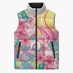 Australia Indigenous NAIDOC Week With Cockatoos Sleeveless Puffer Jacket