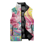 Australia Indigenous NAIDOC Week With Cockatoos Sleeveless Puffer Jacket