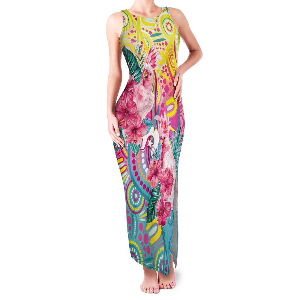 Australia Indigenous NAIDOC Week With Cockatoos Tank Maxi Dress
