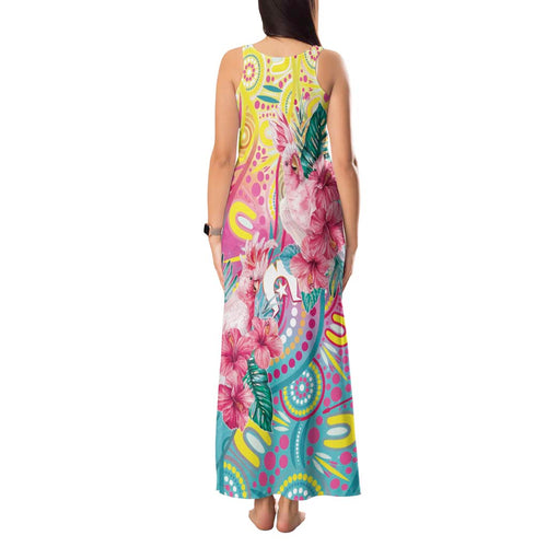 Australia Indigenous NAIDOC Week With Cockatoos Tank Maxi Dress