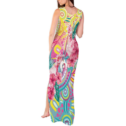 Australia Indigenous NAIDOC Week With Cockatoos Tank Maxi Dress