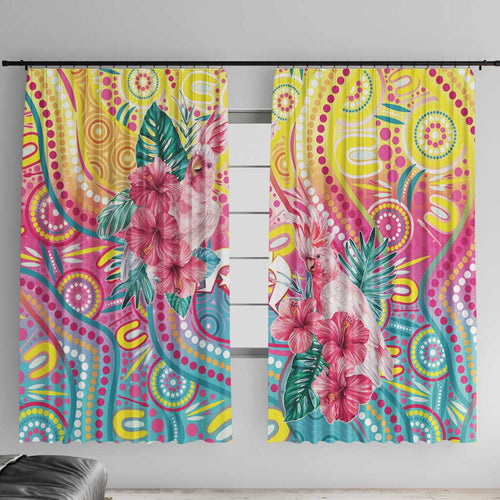 Australia Indigenous NAIDOC Week With Cockatoos Window Curtain