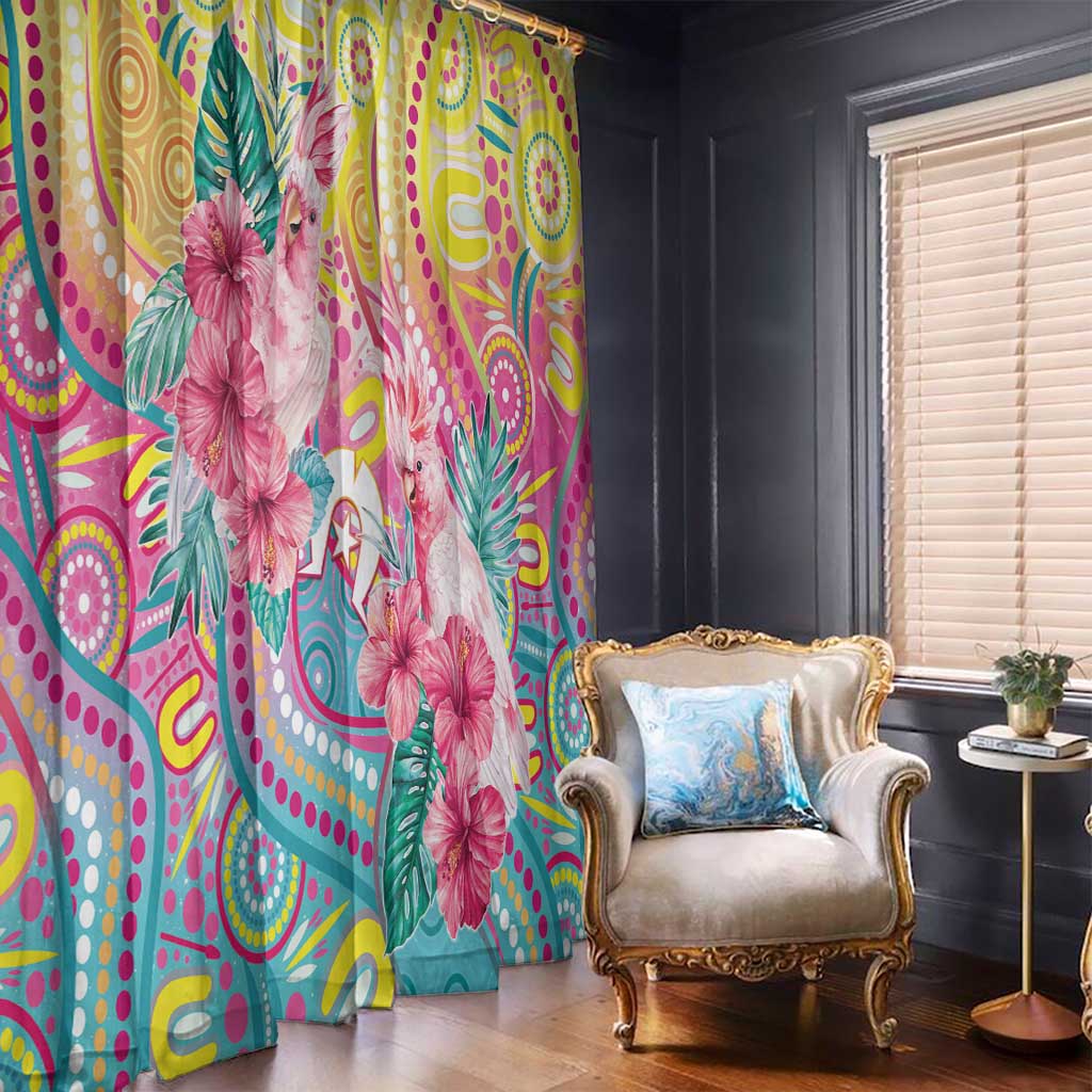 Australia Indigenous NAIDOC Week With Cockatoos Window Curtain