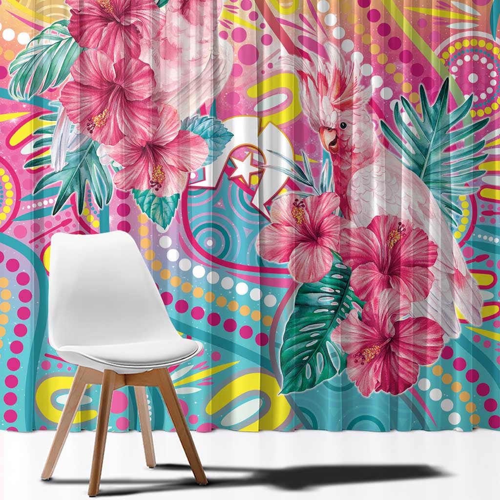 Australia Indigenous NAIDOC Week With Cockatoos Window Curtain