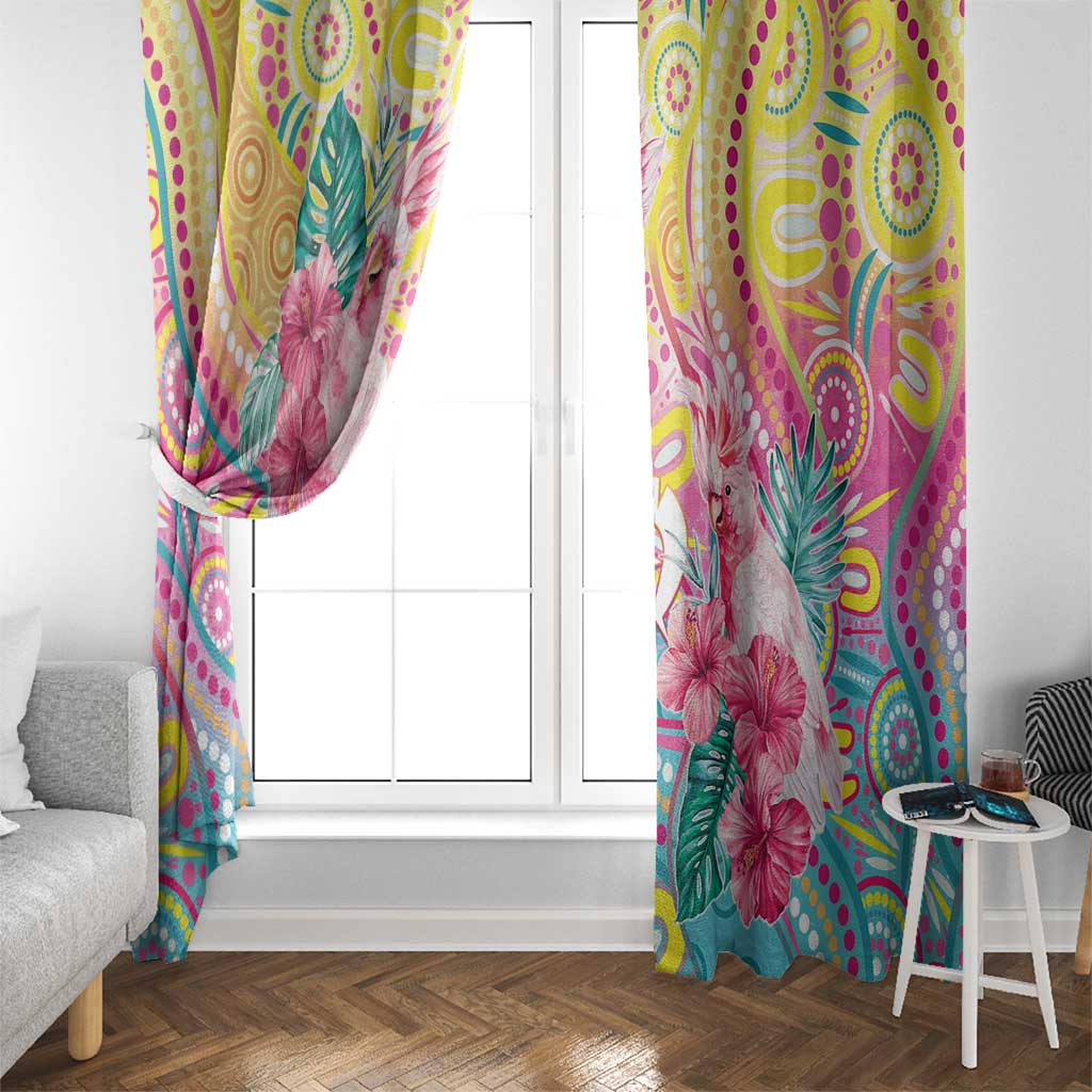 Australia Indigenous NAIDOC Week With Cockatoos Window Curtain