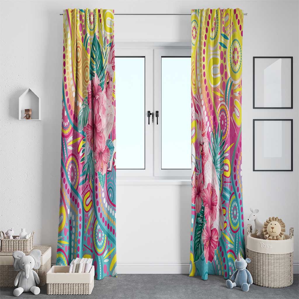 Australia Indigenous NAIDOC Week With Cockatoos Window Curtain