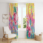 Australia Indigenous NAIDOC Week With Cockatoos Window Curtain