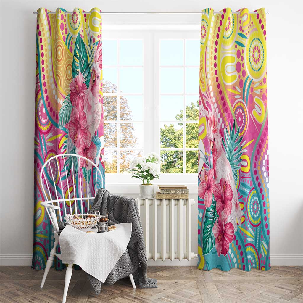Australia Indigenous NAIDOC Week With Cockatoos Window Curtain