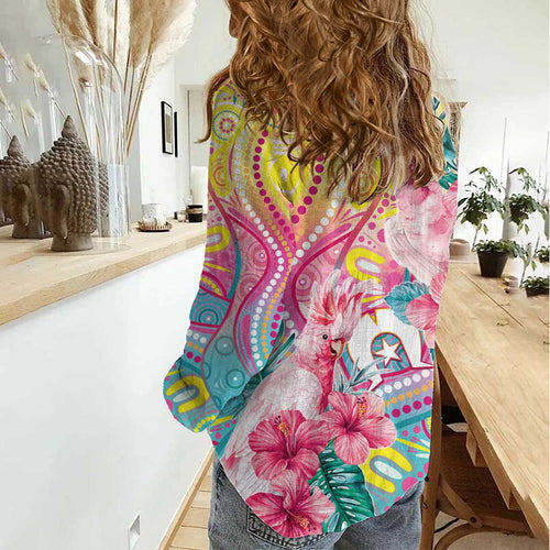 Australia Indigenous NAIDOC Week With Cockatoos Women Casual Shirt