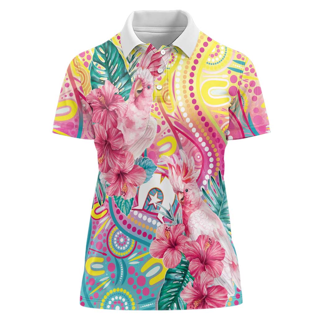 Australia Indigenous NAIDOC Week With Cockatoos Women Polo Shirt