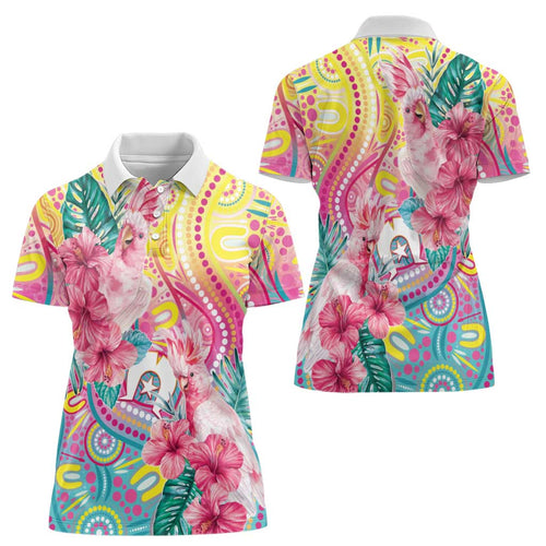 Australia Indigenous NAIDOC Week With Cockatoos Women Polo Shirt
