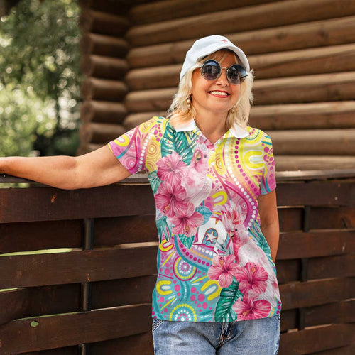 Australia Indigenous NAIDOC Week With Cockatoos Women Polo Shirt