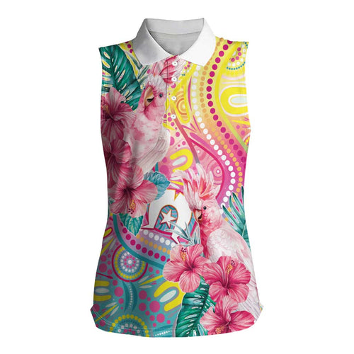 Australia Indigenous NAIDOC Week With Cockatoos Women Sleeveless Polo Shirt