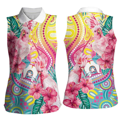 Australia Indigenous NAIDOC Week With Cockatoos Women Sleeveless Polo Shirt