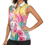 Australia Indigenous NAIDOC Week With Cockatoos Women Sleeveless Polo Shirt