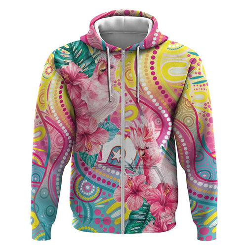 Australia Indigenous NAIDOC Week With Cockatoos Zip Hoodie