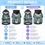 Custom New Zealand Warrior Pet Hoodie Maori Tribal Pattern