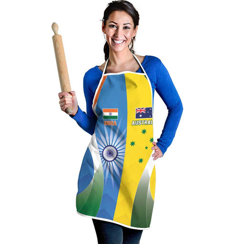 India Vs Australia Cricket Apron Final Matchup - Aussie Hoodie