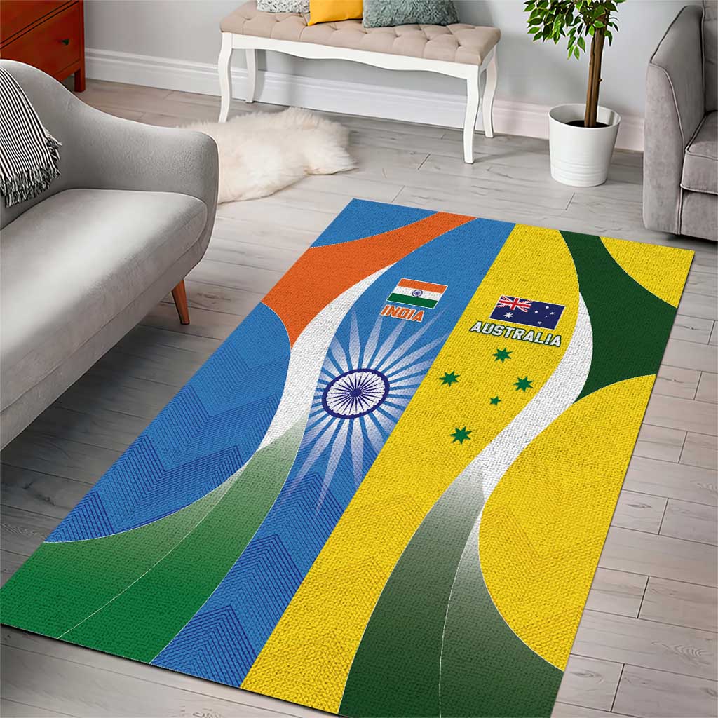 India Vs Australia Cricket Area Rug Final Matchup - Aussie Hoodie