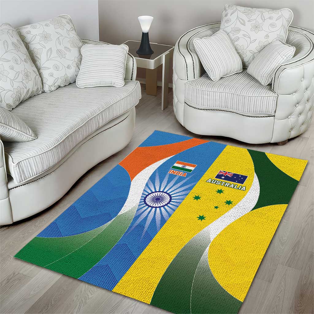 India Vs Australia Cricket Area Rug Final Matchup - Aussie Hoodie