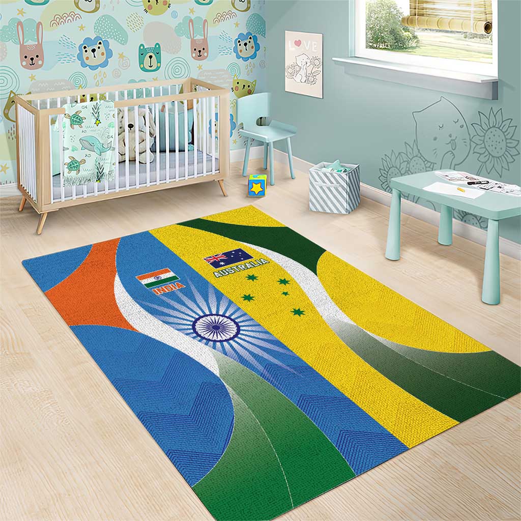 India Vs Australia Cricket Area Rug Final Matchup - Aussie Hoodie