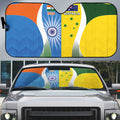 India Vs Australia Cricket Auto Sun Shade Final Matchup - Aussie Hoodie