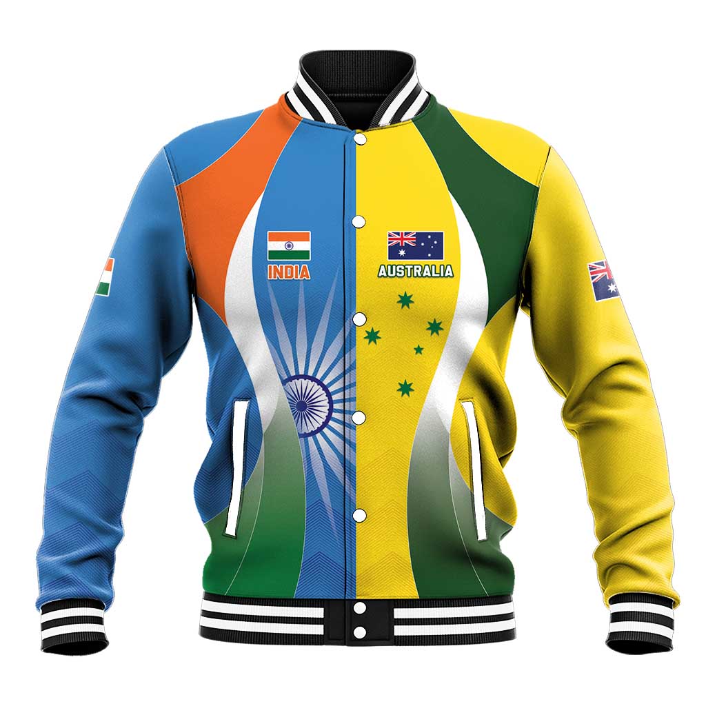 Custom India Vs Australia Cricket Baseball Jacket Final Matchup - Aussie Hoodie