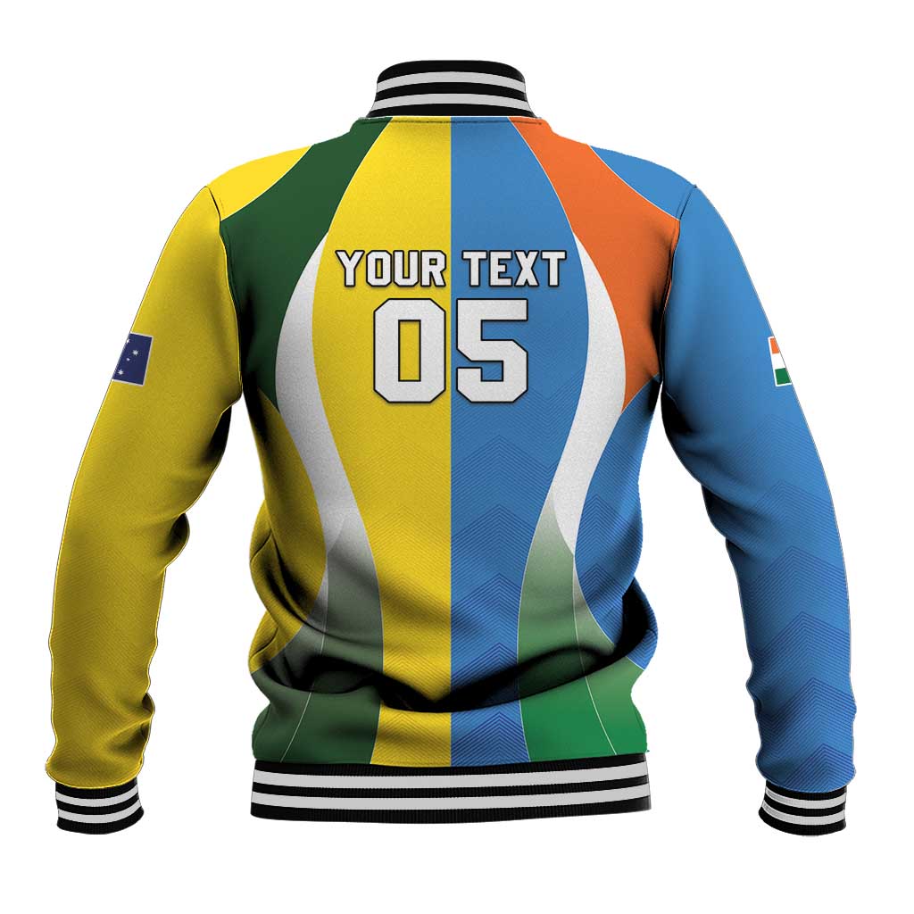 Custom India Vs Australia Cricket Baseball Jacket Final Matchup - Aussie Hoodie