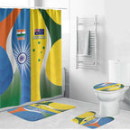 India Vs Australia Cricket Bathroom Set Final Matchup - Aussie Hoodie