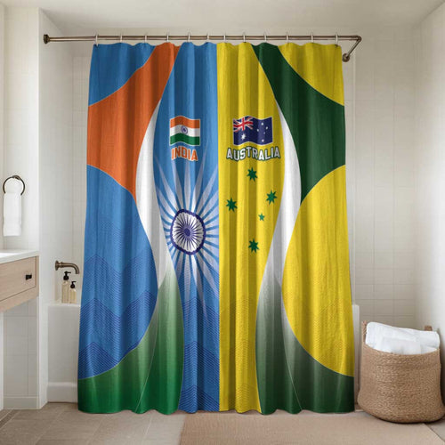 India Vs Australia Cricket Bathroom Set Final Matchup - Aussie Hoodie