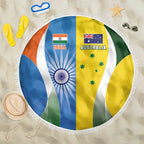 India Vs Australia Cricket Beach Blanket Final Matchup - Aussie Hoodie